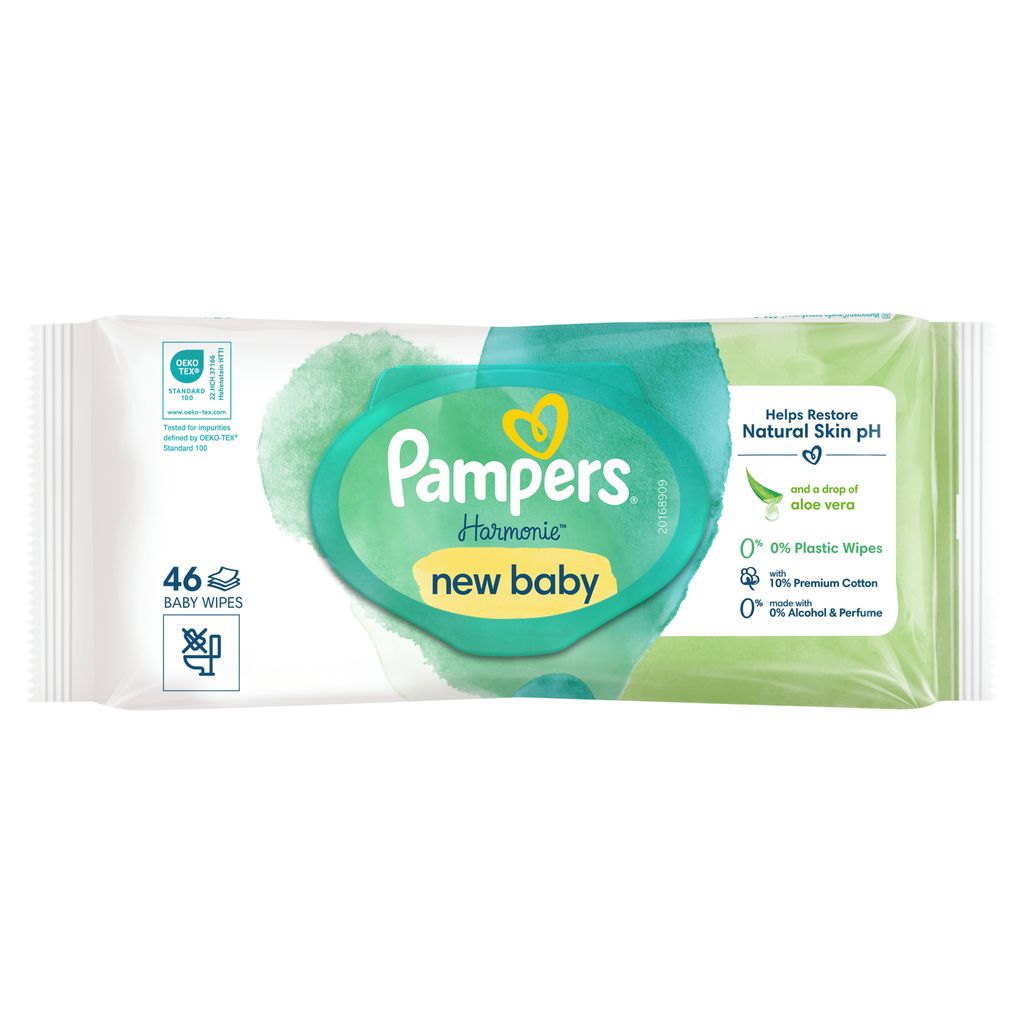 фото упаковки Pampers Harmonie New Baby Салфетки влажные детские