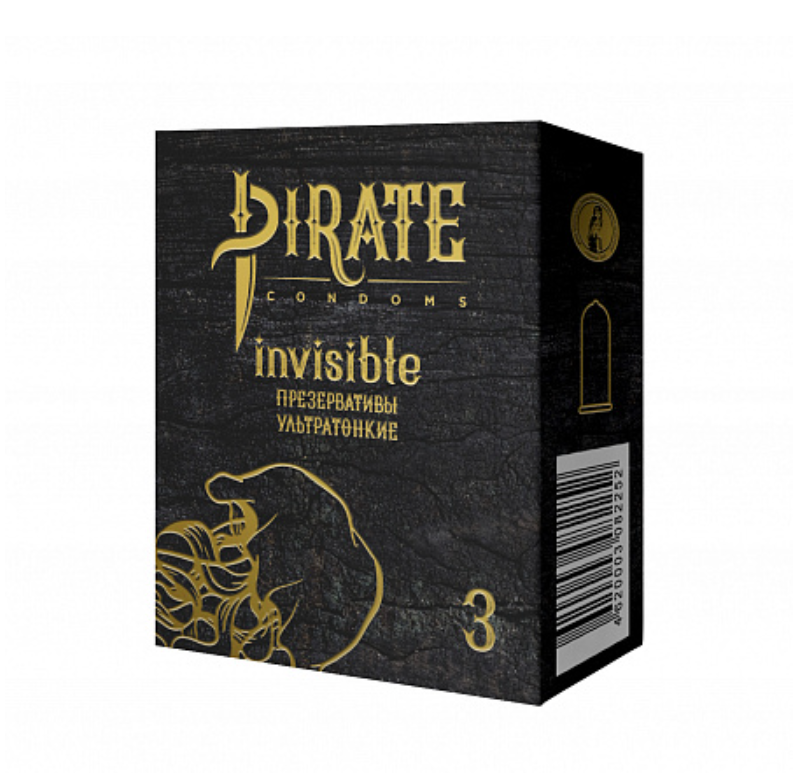 фото упаковки Pirate Презервативы invisible