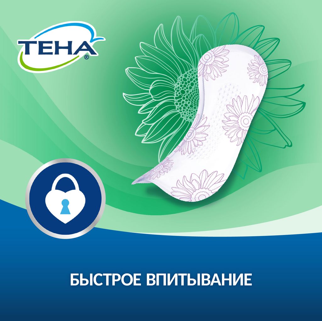 Тена Lady Active Normal Урологические прокладки, прокладки урологические, 3 капли, 24 шт.
