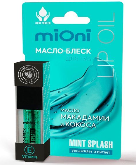 фото упаковки MiOni Масло-блеск для губ Mint splash
