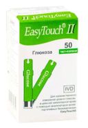 Тест-полоски EasyTouch II на глюкозу, тест-полоска, 50 шт.