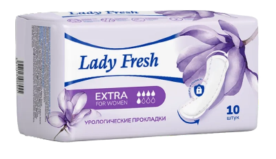 Lady Fresh Прокладки урологические Экстра, 5 капель, прокладки урологические, 10 шт.