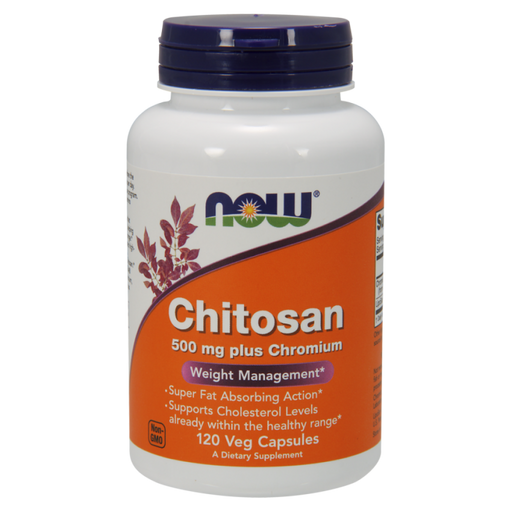 Now Chitosan Хитозан с хромом, 500 мг, капсулы, 120 шт.