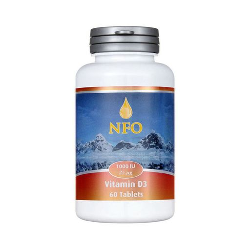 NFO Витамин D3, 1000 МЕ, таблетки, 60 шт.