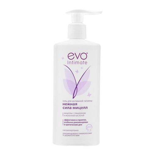 Evo Intimate Гель для интимной гигиены Нежная сила мицелл, гель, 250 мл, 1 шт.