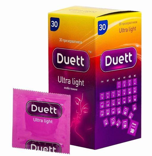 Презервативы Duett Ultra Light, особо тонкие, 30 шт.