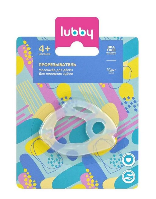 Lubby Игрушка-прорезыватель Зайчик, 1 шт.