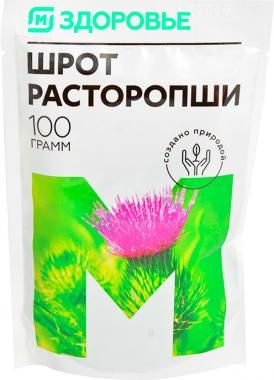 Магнит Здоровье Шрот Расторопши, порошок для приема внутрь, 100 г, 1 шт.